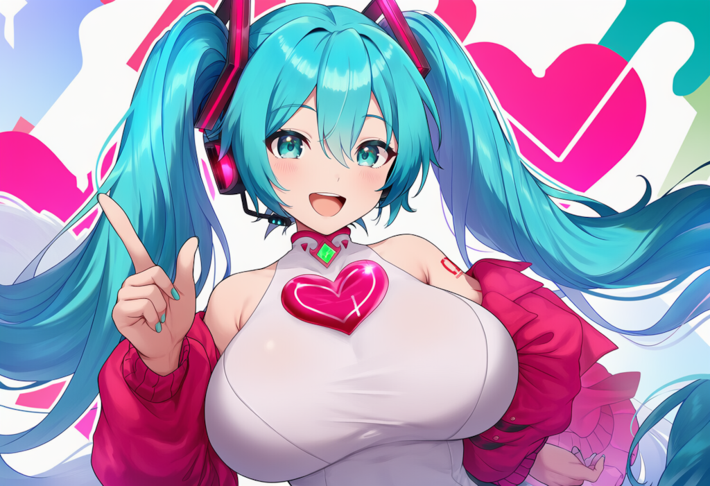 ボカロ　ストリーミングハート　初音ミク（爆乳版）