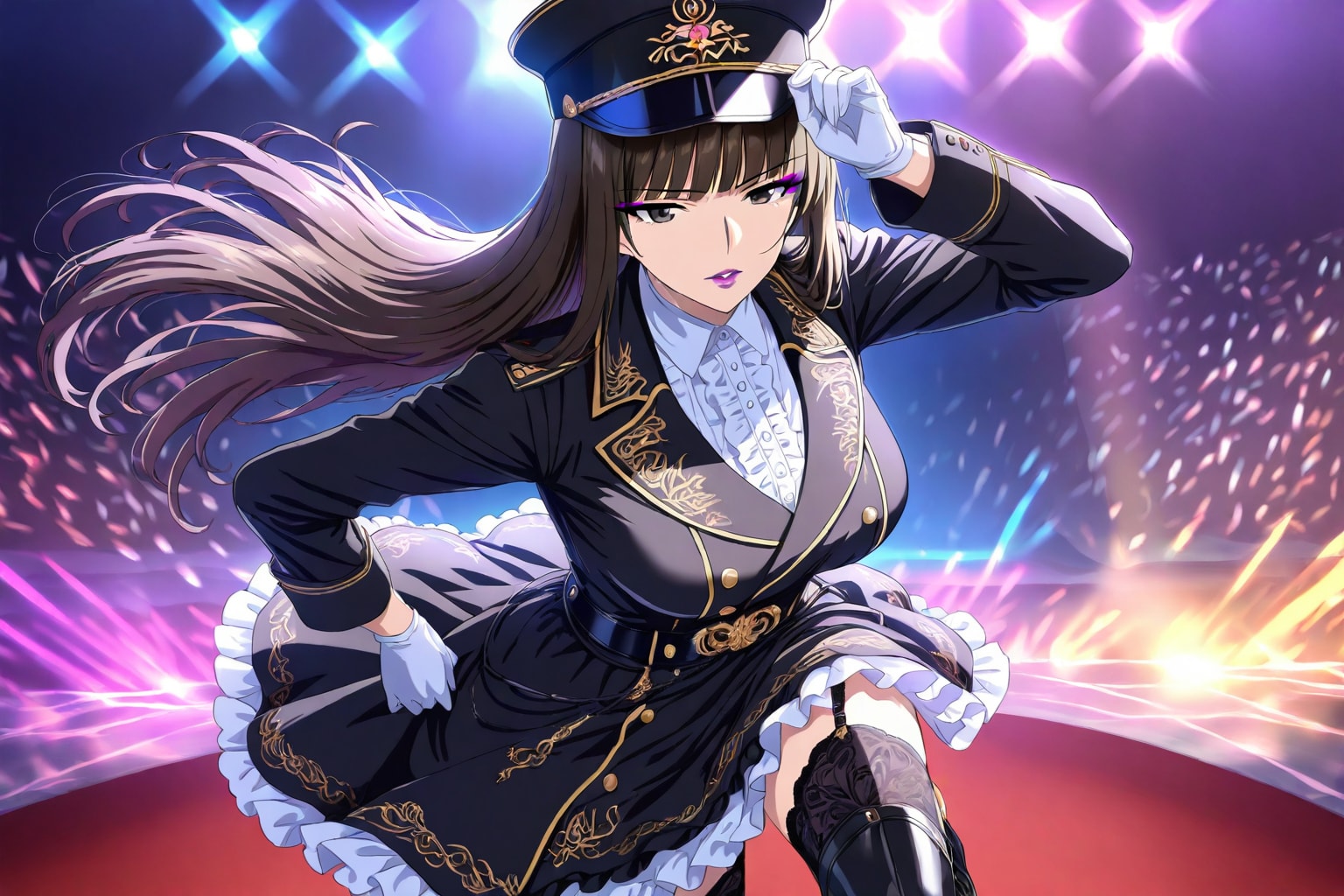 娘の危機に駆けつけるお母さん西住しほ | の人気AIイラスト・グラビア