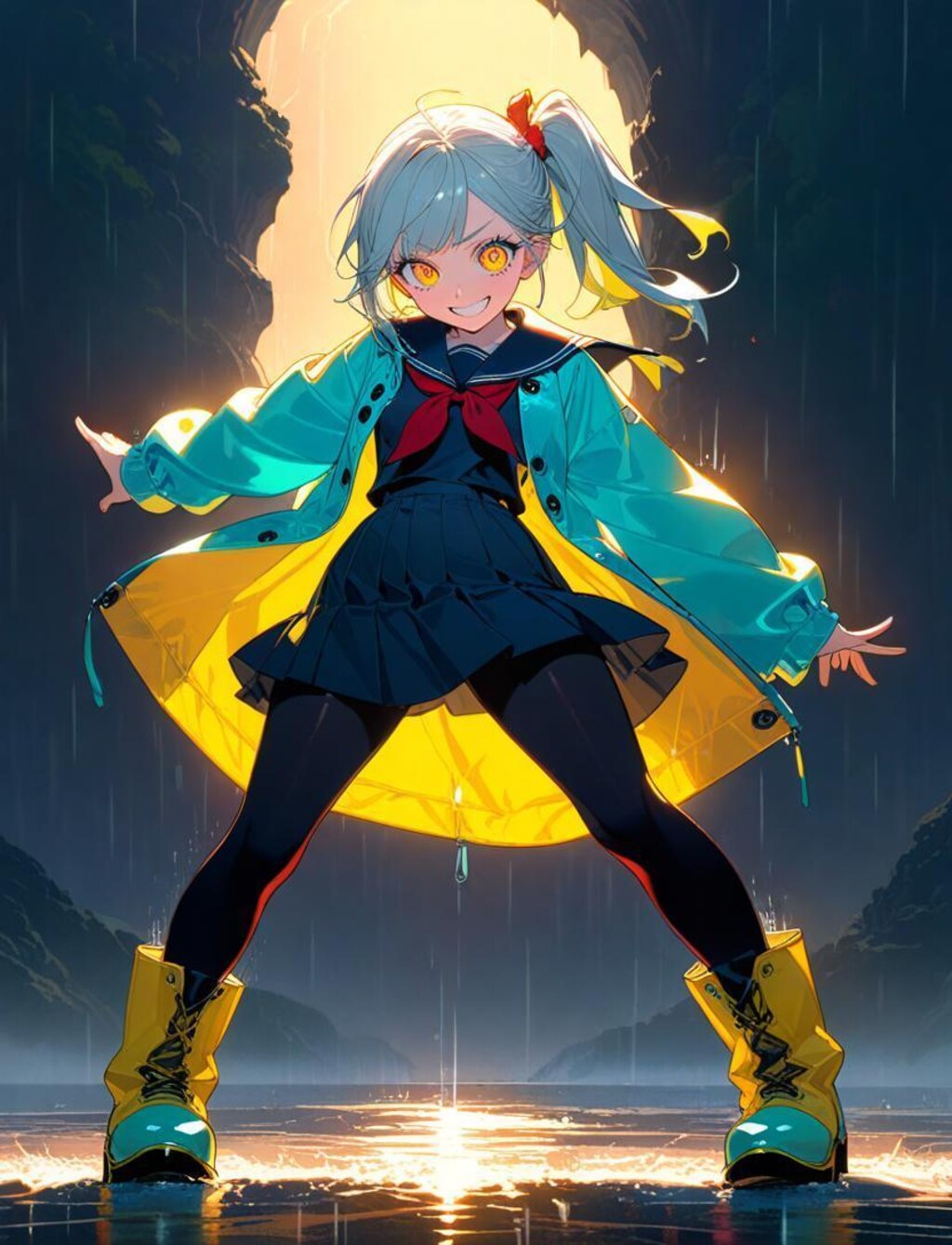 制服レインコート