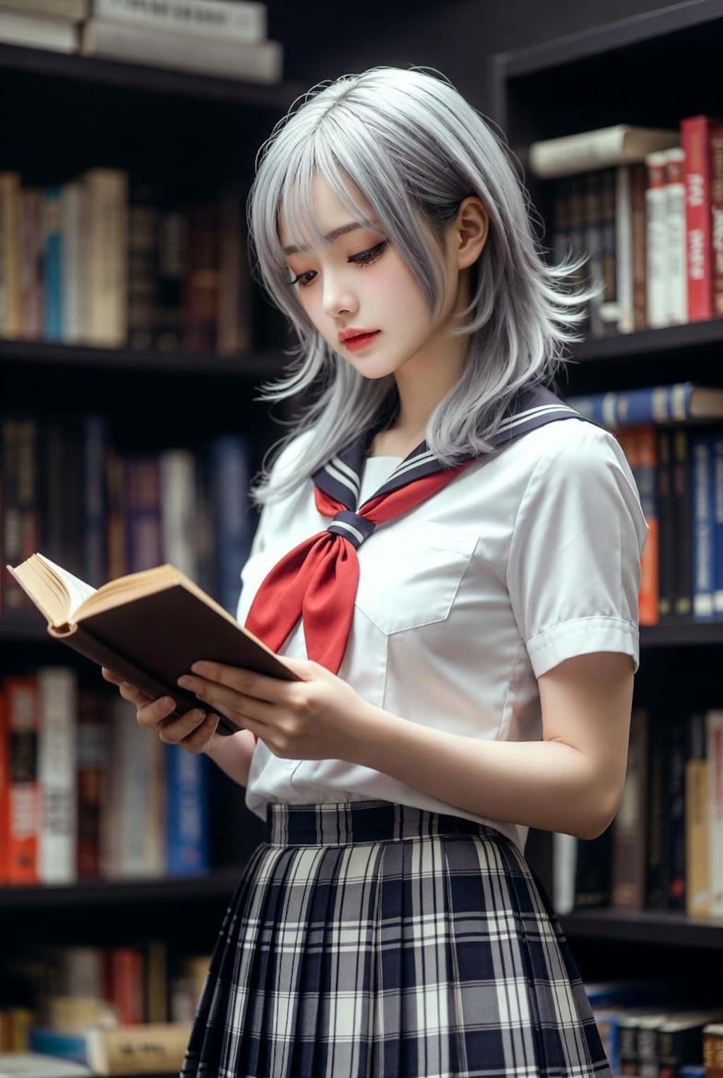 読書中