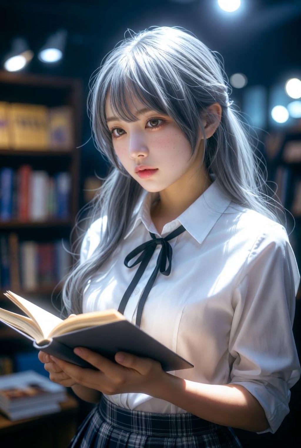 読書中