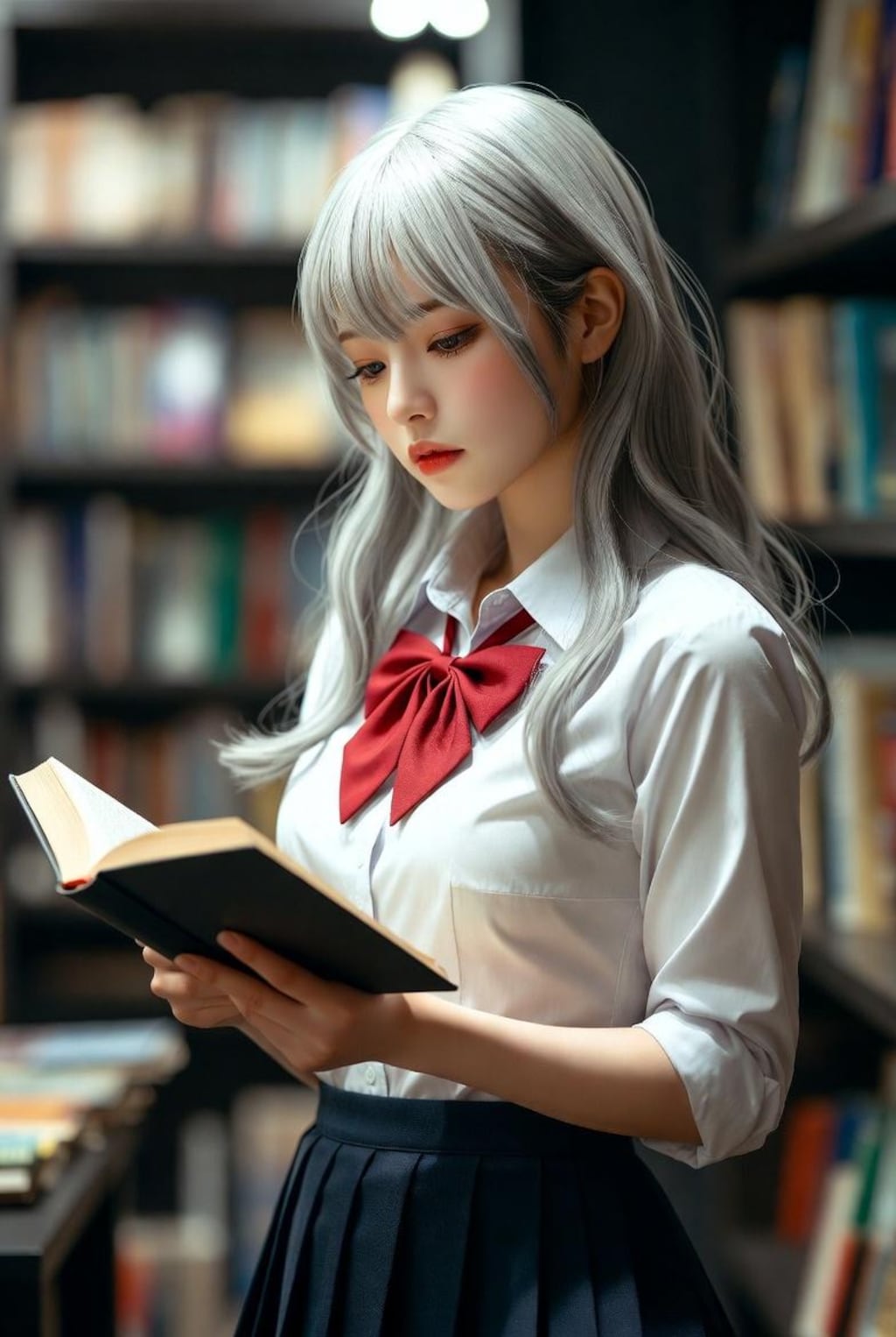 読書中