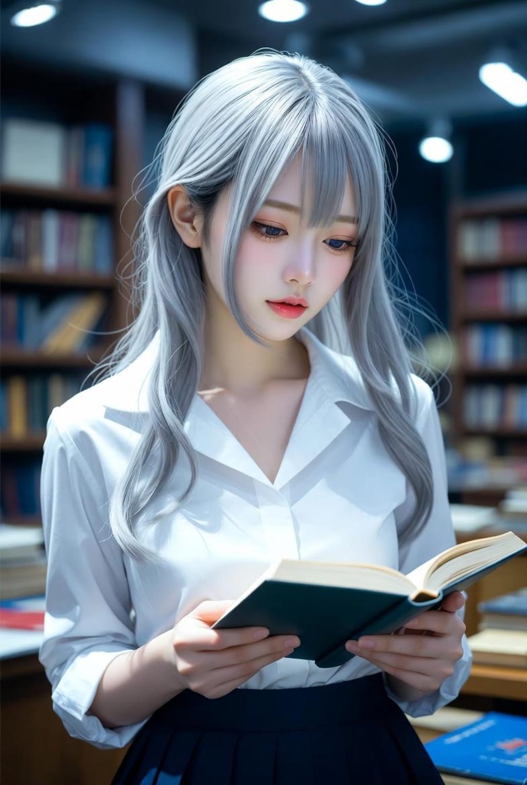読書中