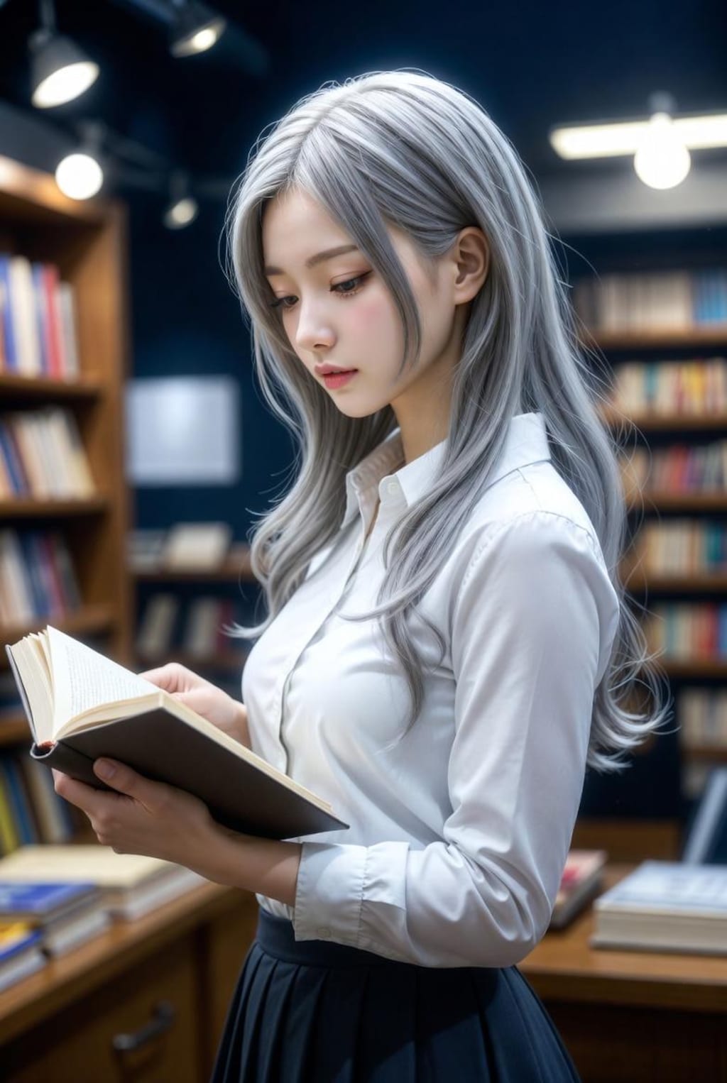 読書中