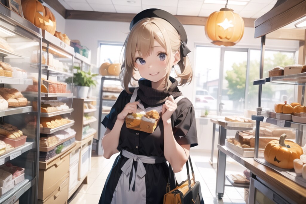 ハロウィン商戦真っ盛り　パン屋さん