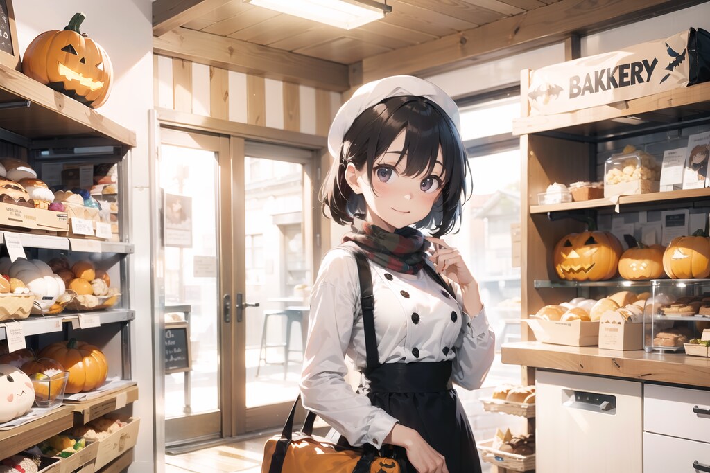 ハロウィン商戦真っ盛り　パン屋さん