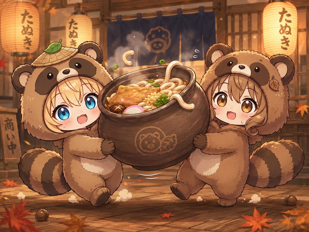 スーパーぽんぽこうどんタイム