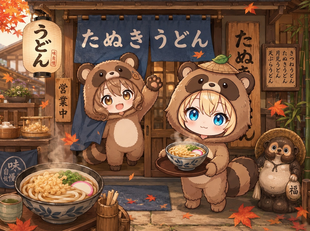 スーパーぽんぽこうどんタイム