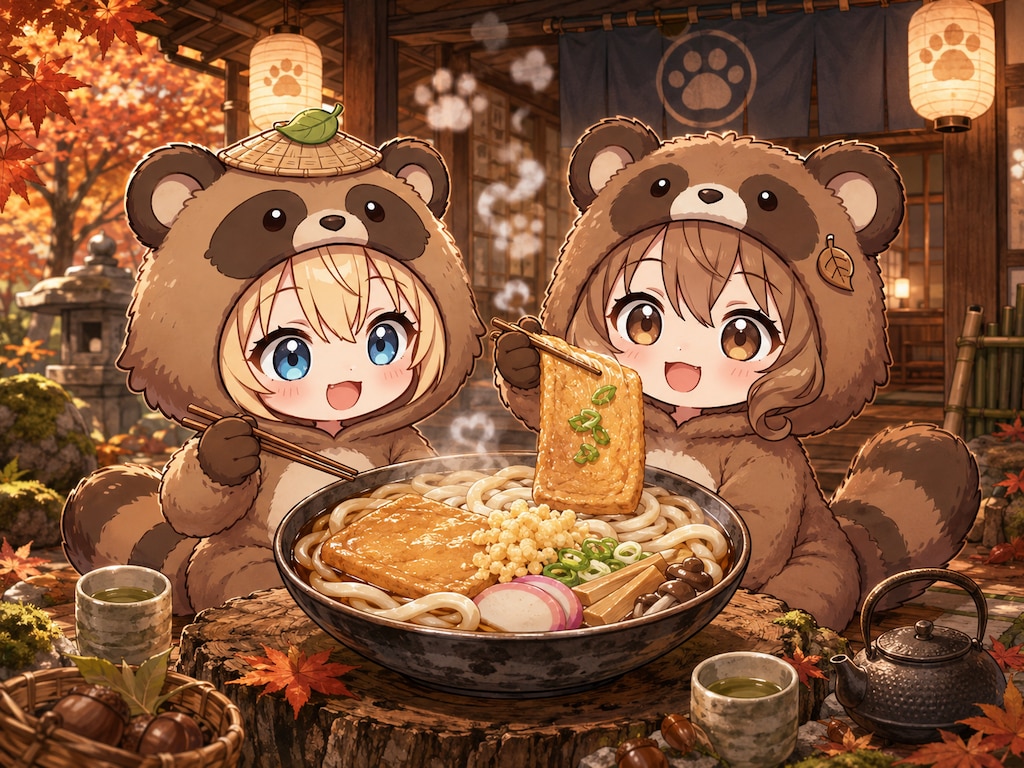 スーパーぽんぽこうどんタイム