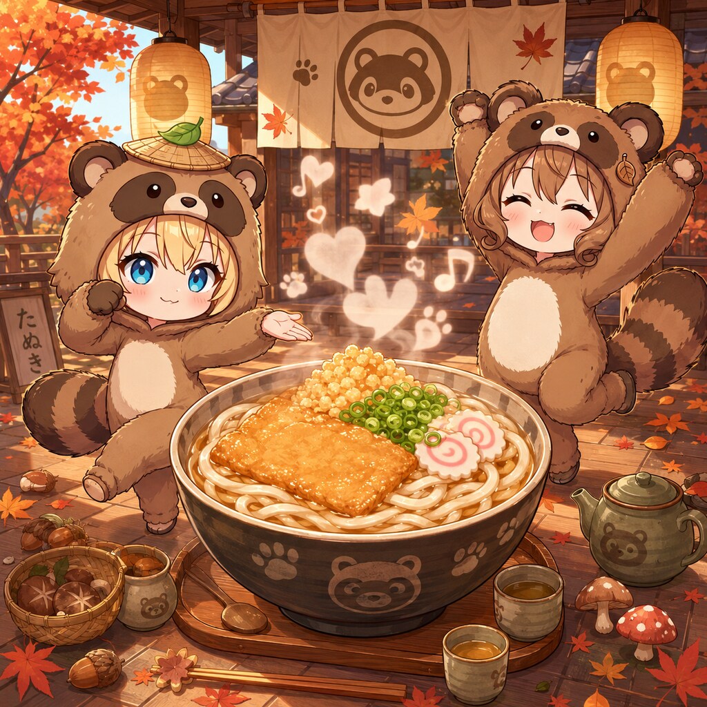 スーパーぽんぽこうどんタイム