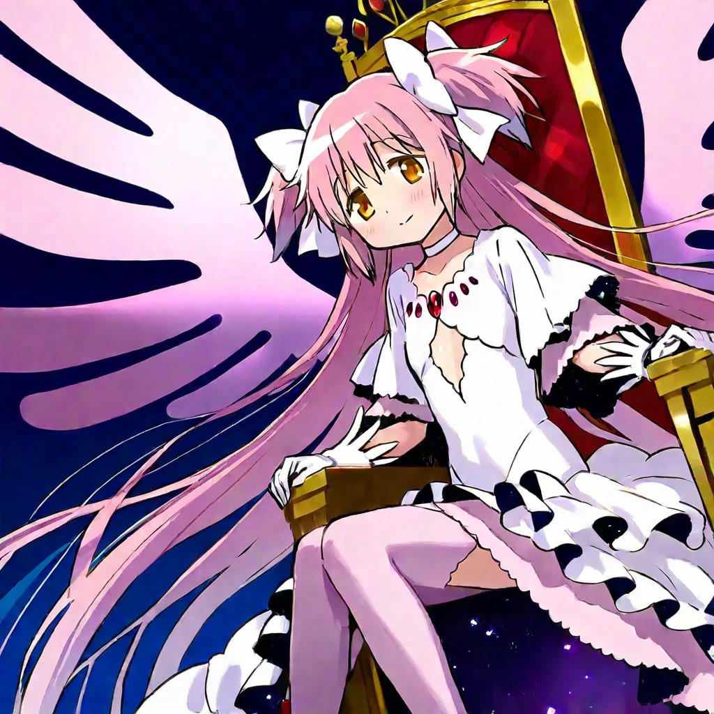 玉座にお座りになるアルティメットまどか