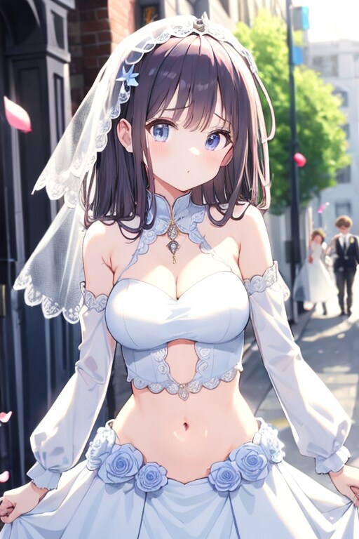 AQUAへそ出し花嫁♡