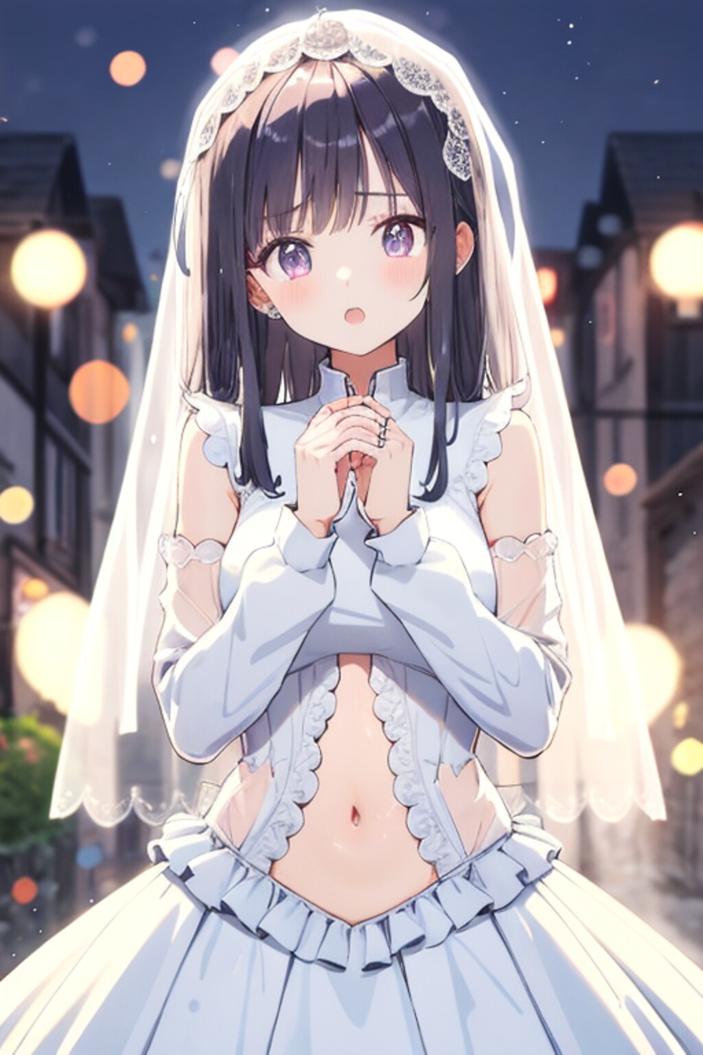 AQUAへそ出し花嫁♡