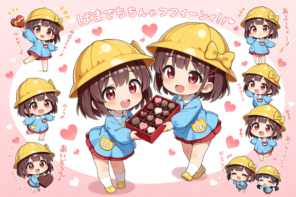 ようちえんじのばれんたいんでー♡