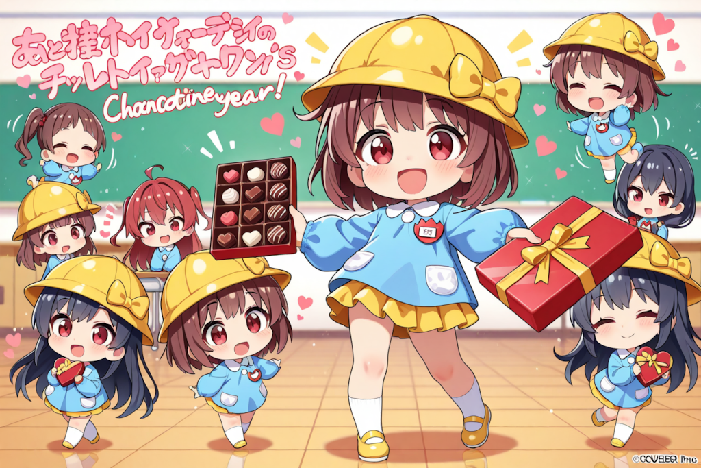 ようちえんじのばれんたいんでー♡