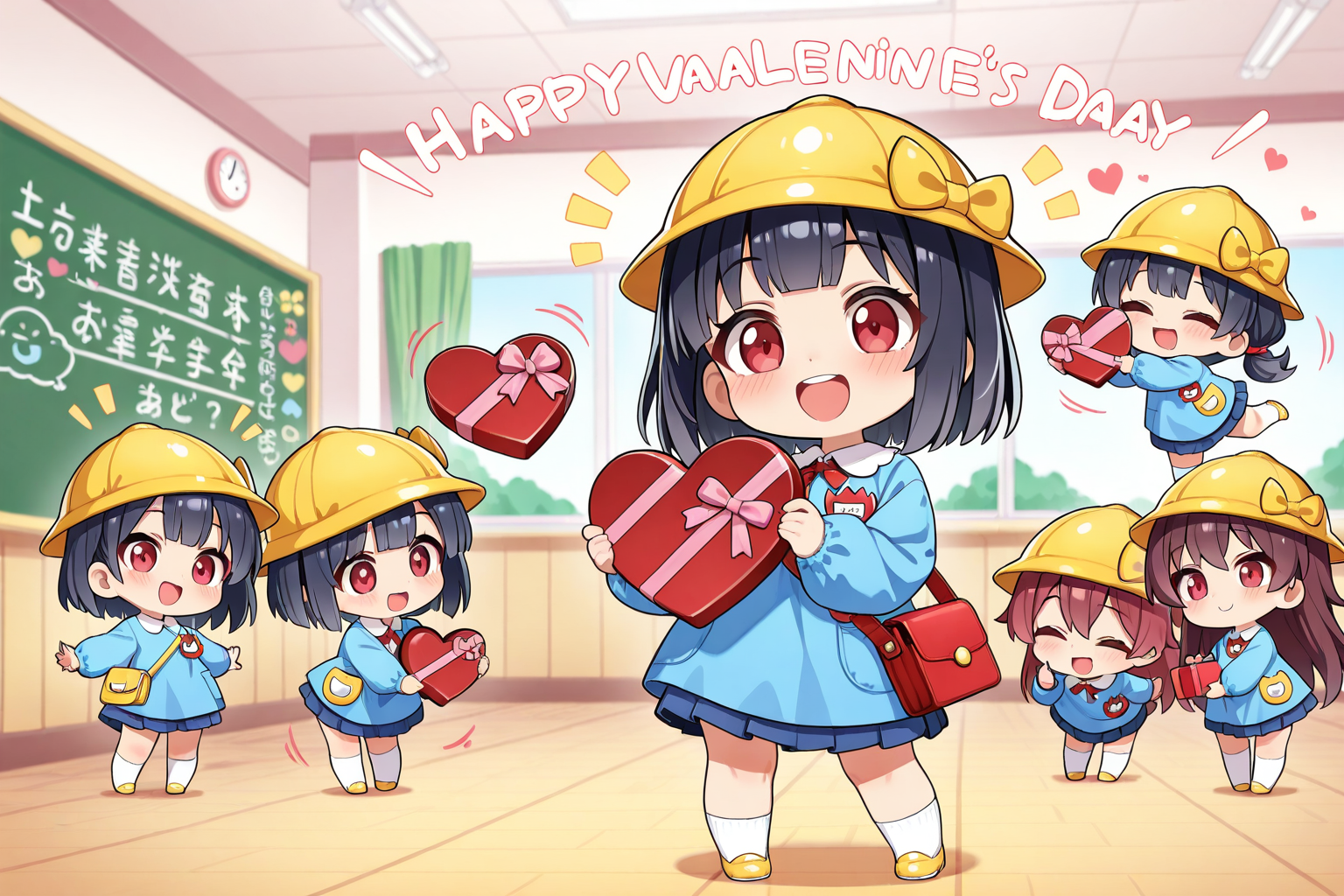 ようちえんじのばれんたいんでー♡ | の人気AIイラスト・グラビア