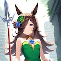 ライスシャワー(リース風コスプレver) 2枚目