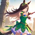 ライスシャワー(リース風コスプレver) 3枚目