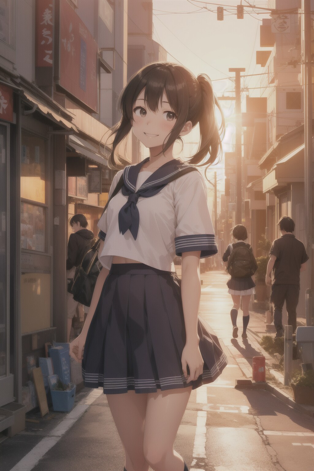学校の帰り道に