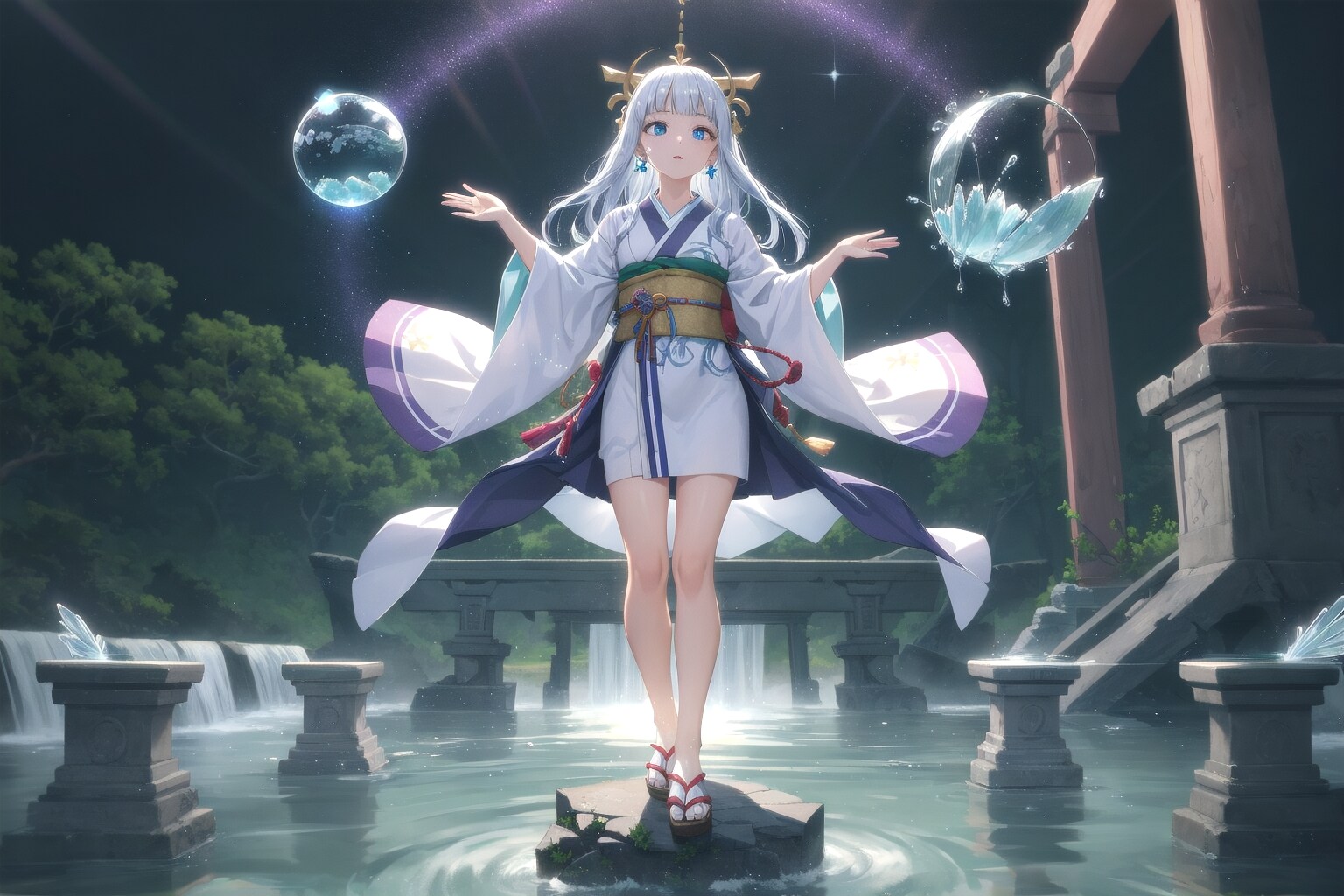 早川の瀬にて――語られぬ水の神、瀬織津姫 | の人気AIイラスト・グラビア