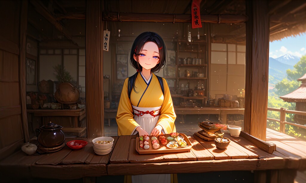 峠の茶屋の娘