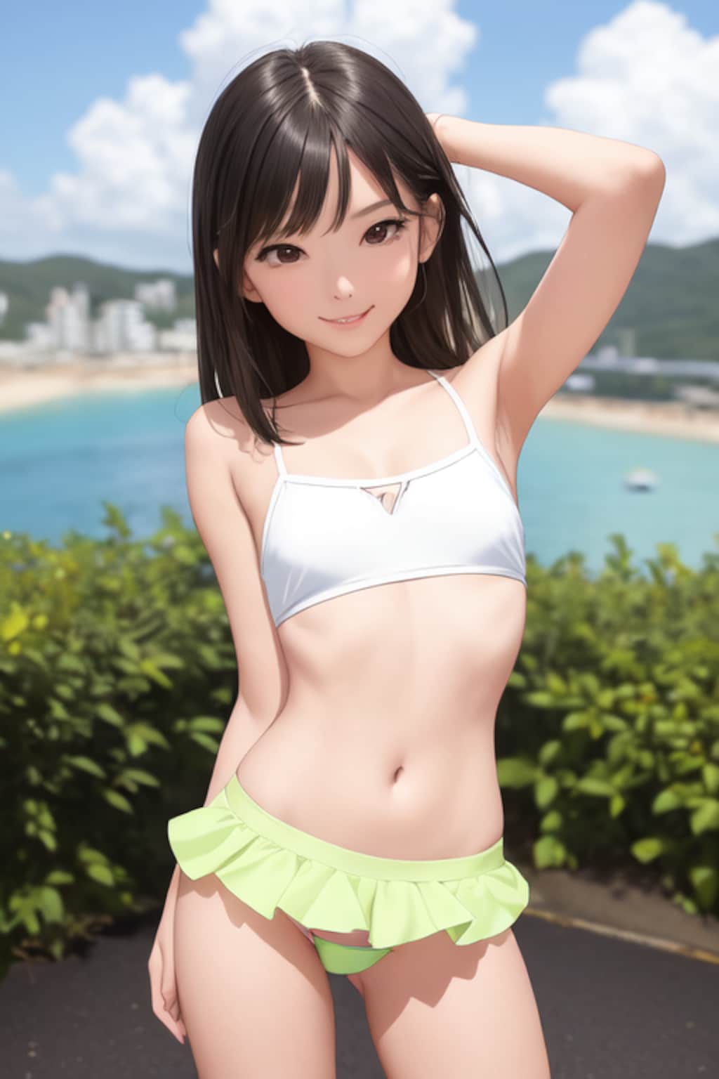 夏　イメージガールの女の子