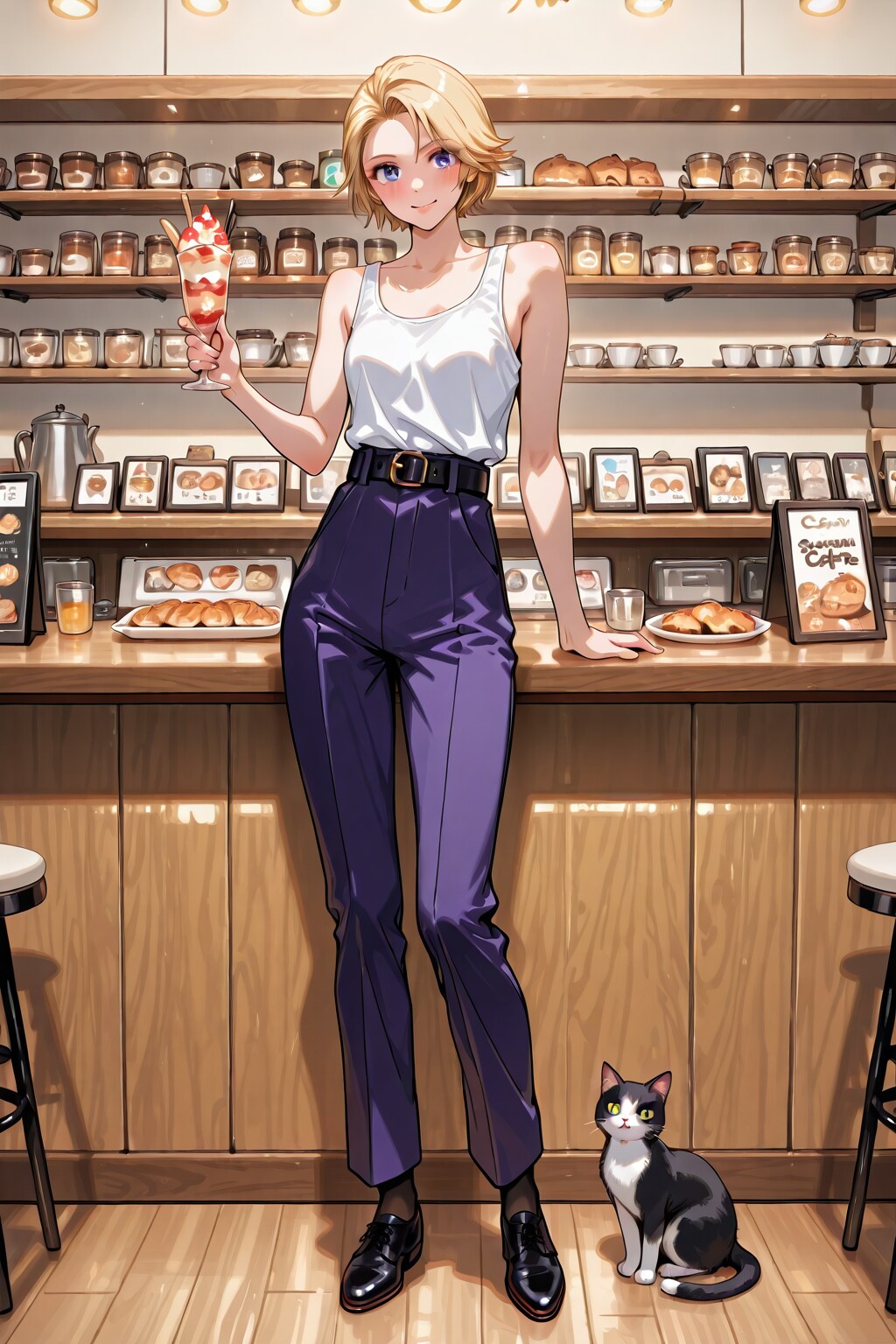 かっこかわいいカフェバーオーナージェシカ・ブレストンの文学カフェ横浜山手駅前店給仕