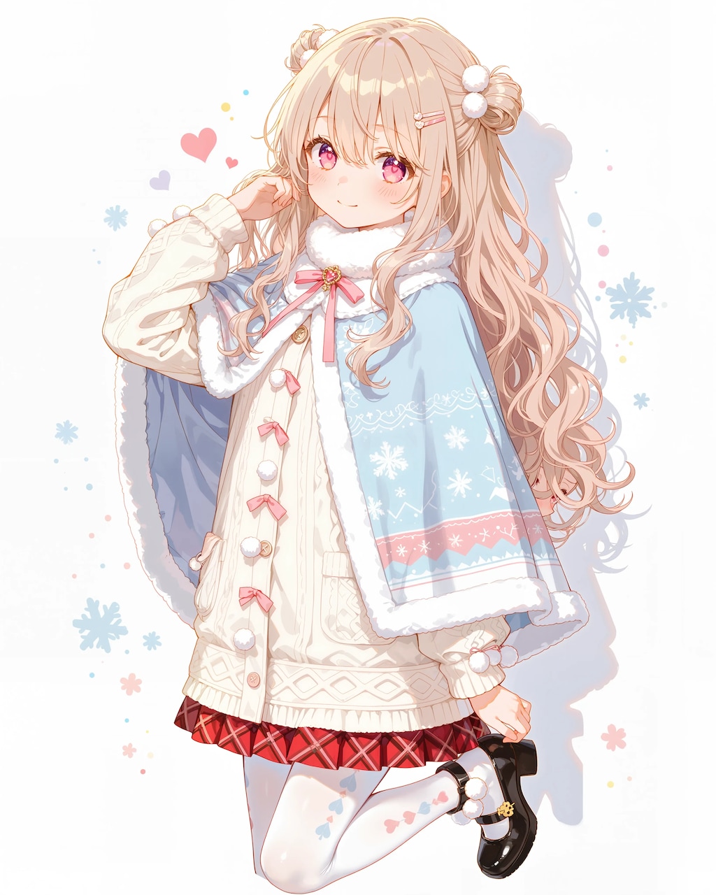 ふわふわネックケープセットアップのさとみん