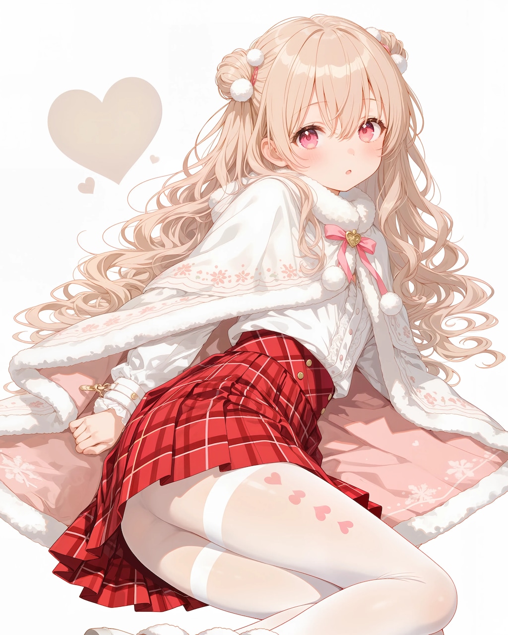 ふわふわネックケープセットアップのさとみん