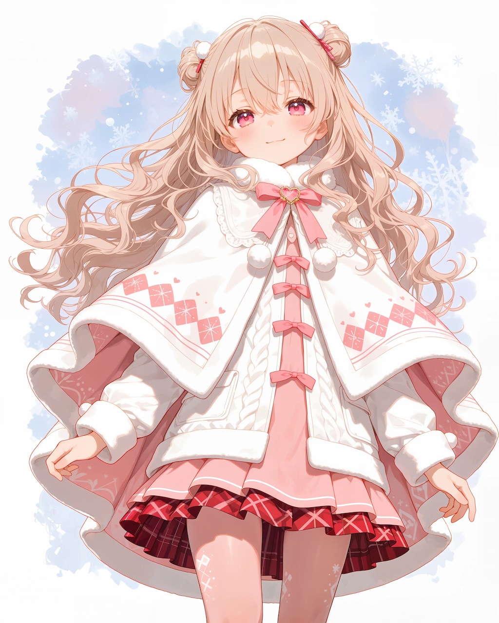 ふわふわネックケープセットアップのさとみん