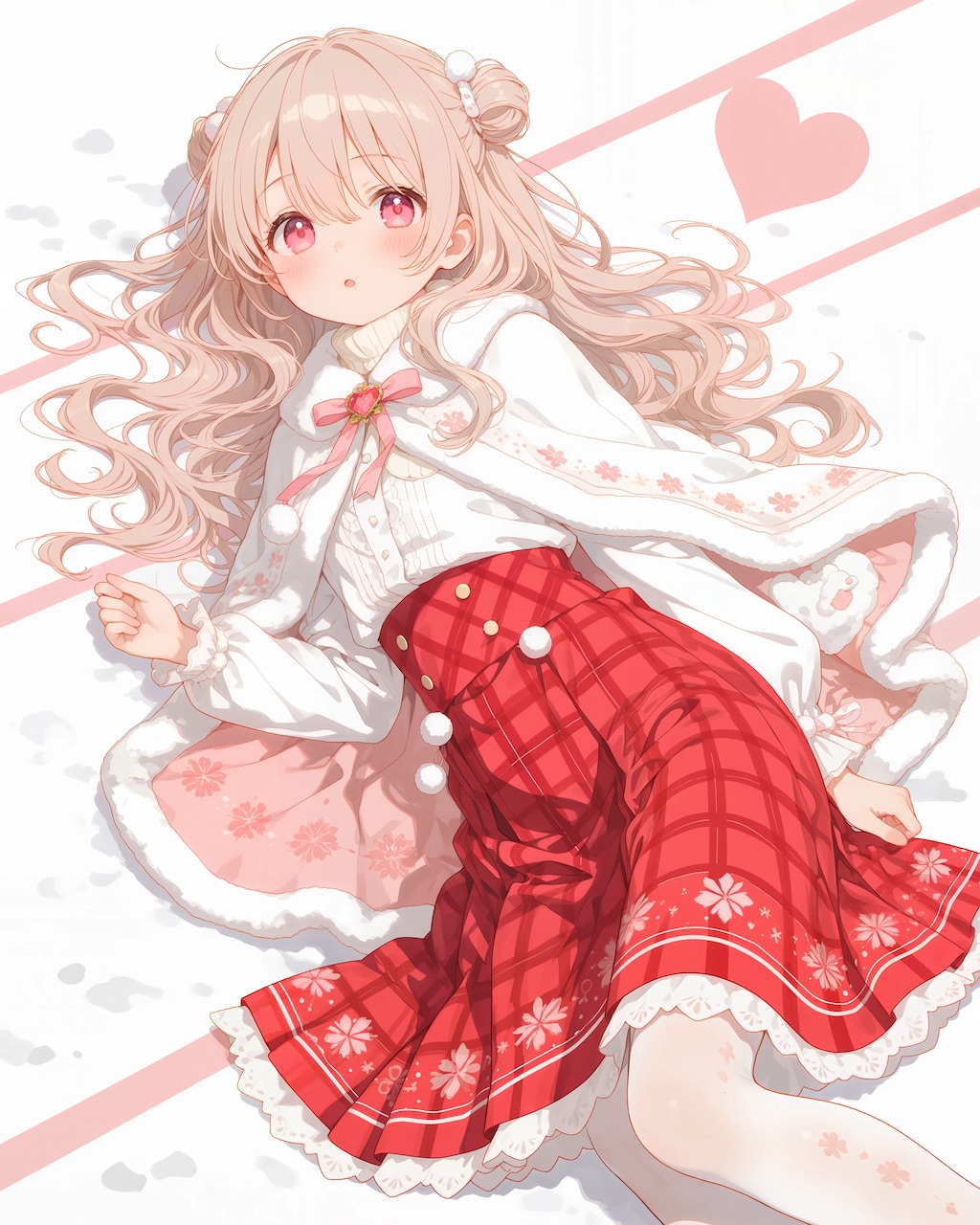 ふわふわネックケープセットアップのさとみん