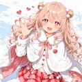 ふわふわネックケープセットアップのさとみん 7枚目