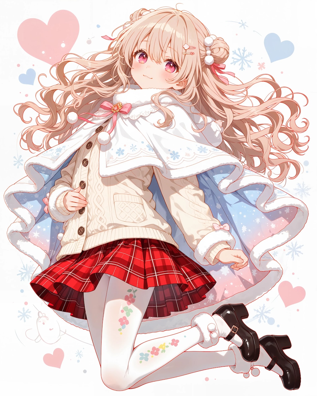 ふわふわネックケープセットアップのさとみん