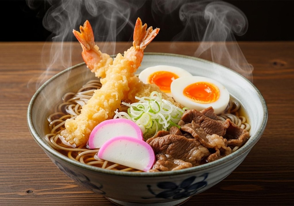 摩訶不思議食堂の盛り合わせ蕎麦