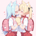 Wメスガキ猫ちゃんキス 2枚目