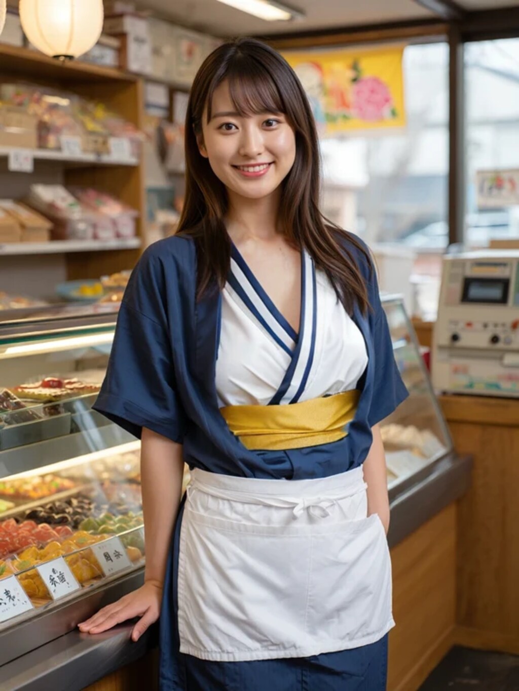 和菓子屋の店員