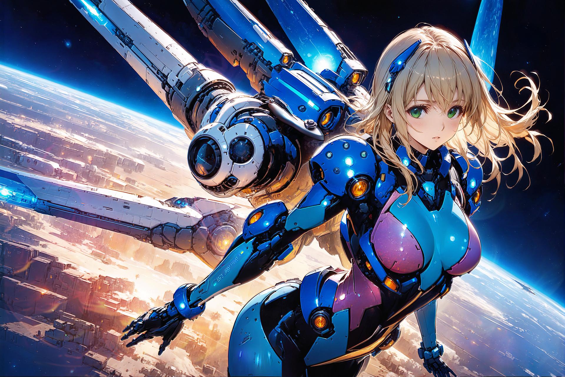 衛星都市の守護者 | の人気AIイラスト・グラビア