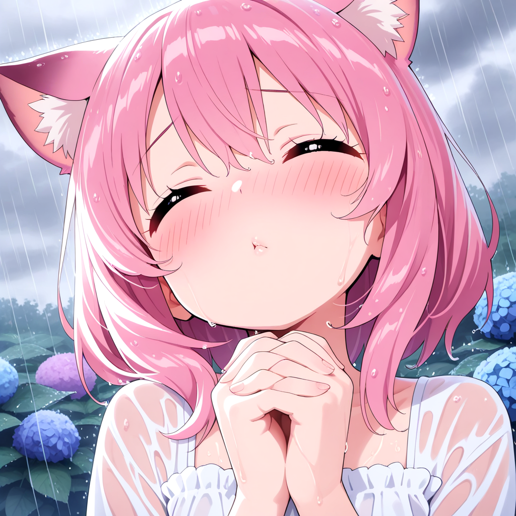 マルチビタミンさまの「雨の日キス顔選手権」に参加します♡