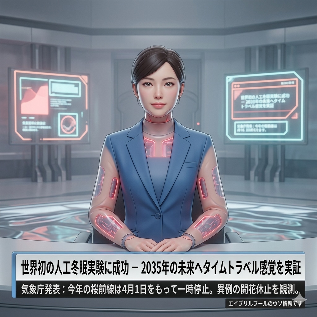 4月1日のお昼のニュースです | の人気AIイラスト・グラビア