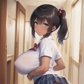 黒髪サイド爆乳ちゃん3 11枚目