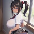 黒髪サイド爆乳ちゃん3 12枚目