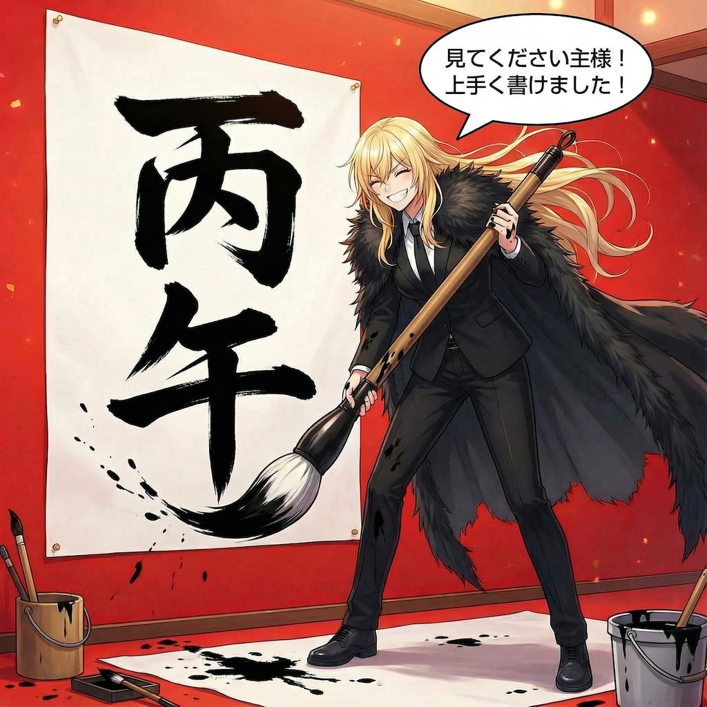 書初めとエリザベス