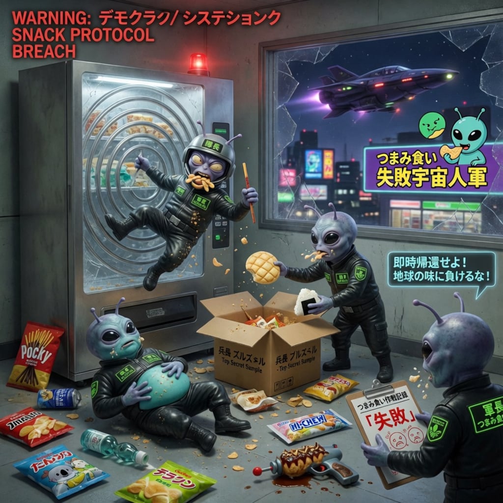 #つまみ食い失敗宇宙人軍