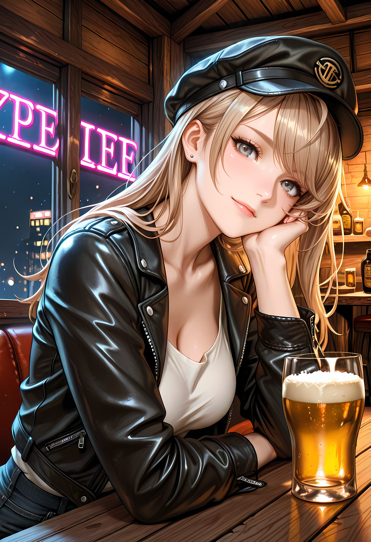 ブラックレザー