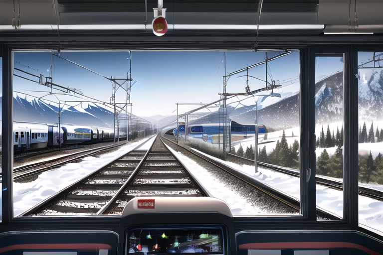 電車の運転席から (雪国)