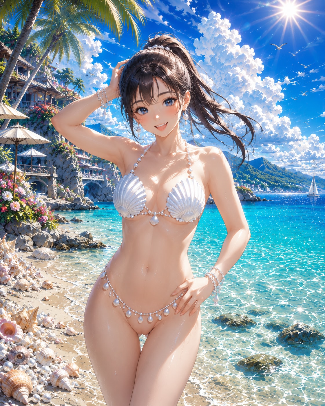 クロッチレスビキニ