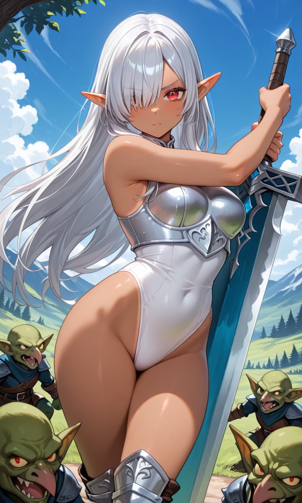 銀髪エルフ「ゴブリン狩りだ」