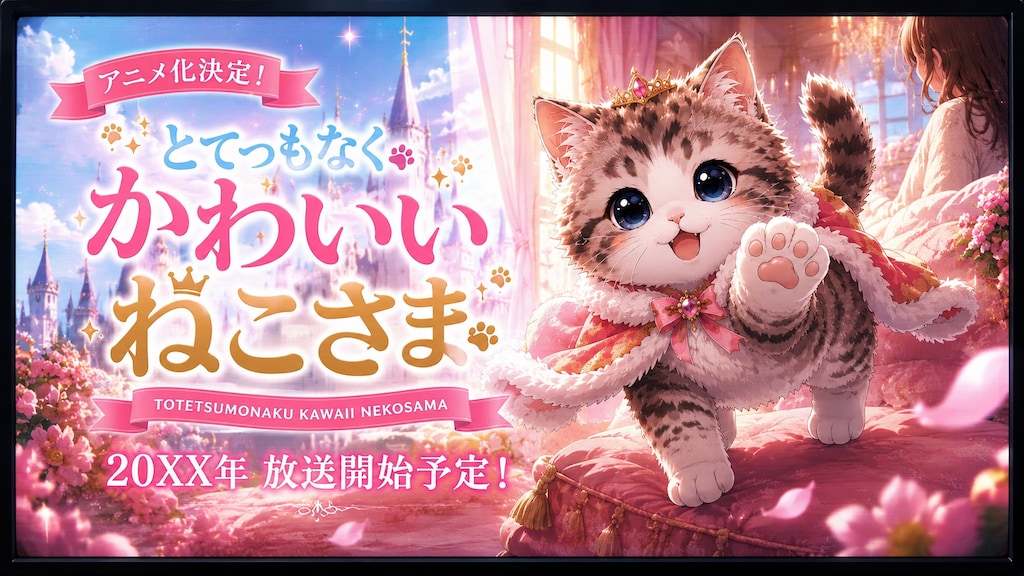アニメ化決定（してくれたら嬉しい！）🐾
