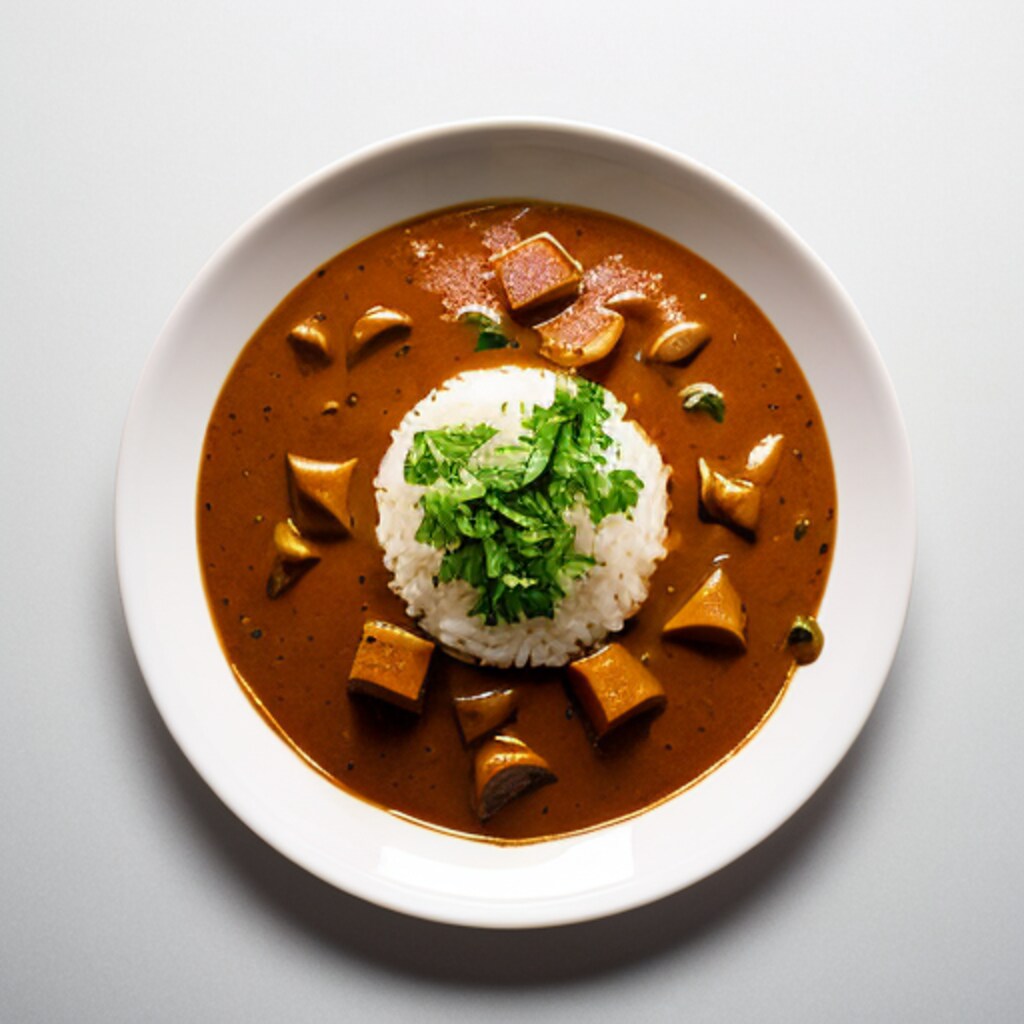 お洒落なカレーライス