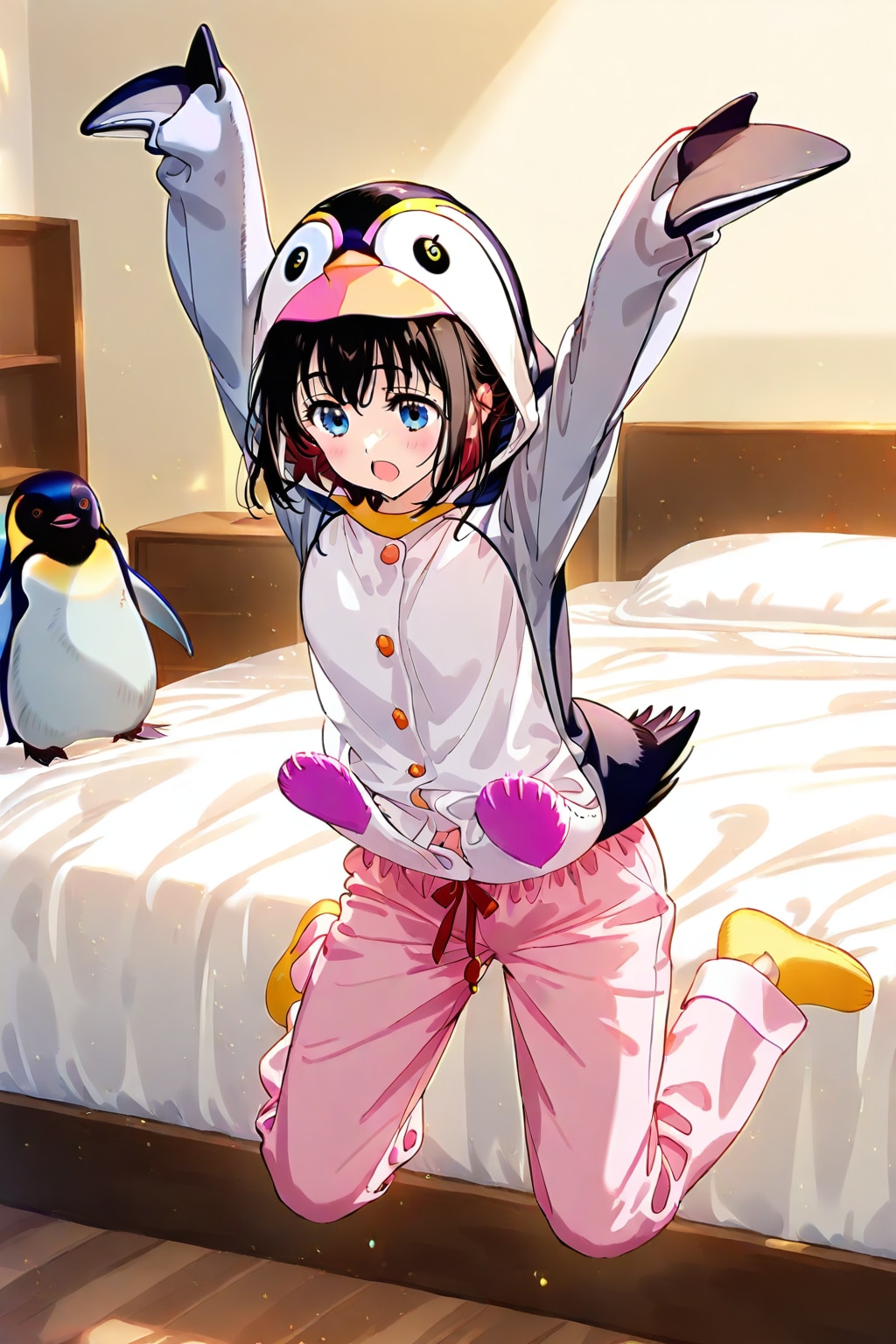 ベットの上からジャンプ